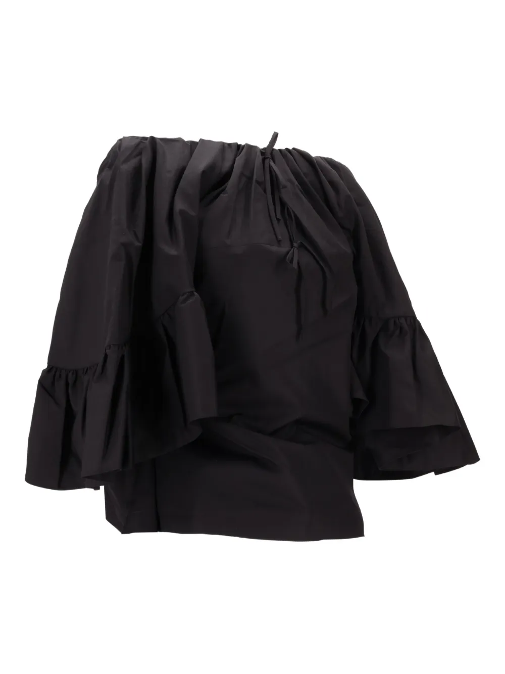 Meryll Rogge Ruffle-sleeve Blouse - Black 