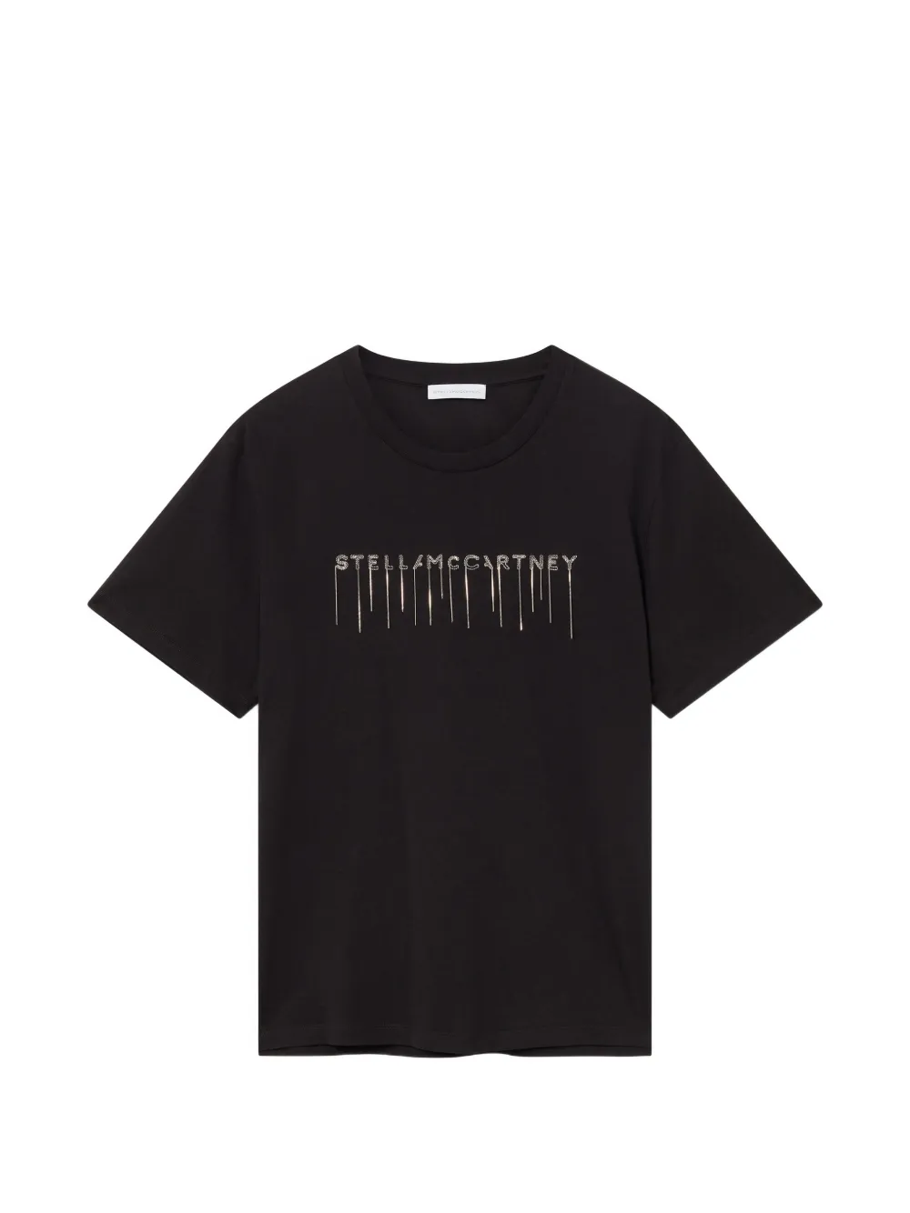 Stella McCartney T-shirt met geborduurd logo Zwart