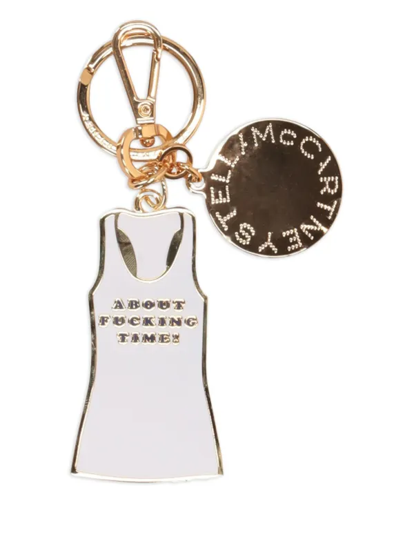 Stella McCartney Tank Top Charm Keyring | Gold | FARFETCH