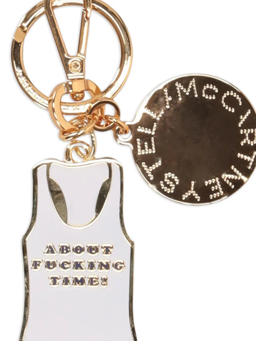 Stella Mccartney Tank Top Charm Keyring In Multi