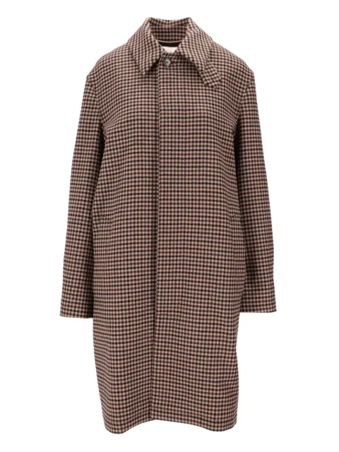 Saint Laurent Vichy checked mac coat