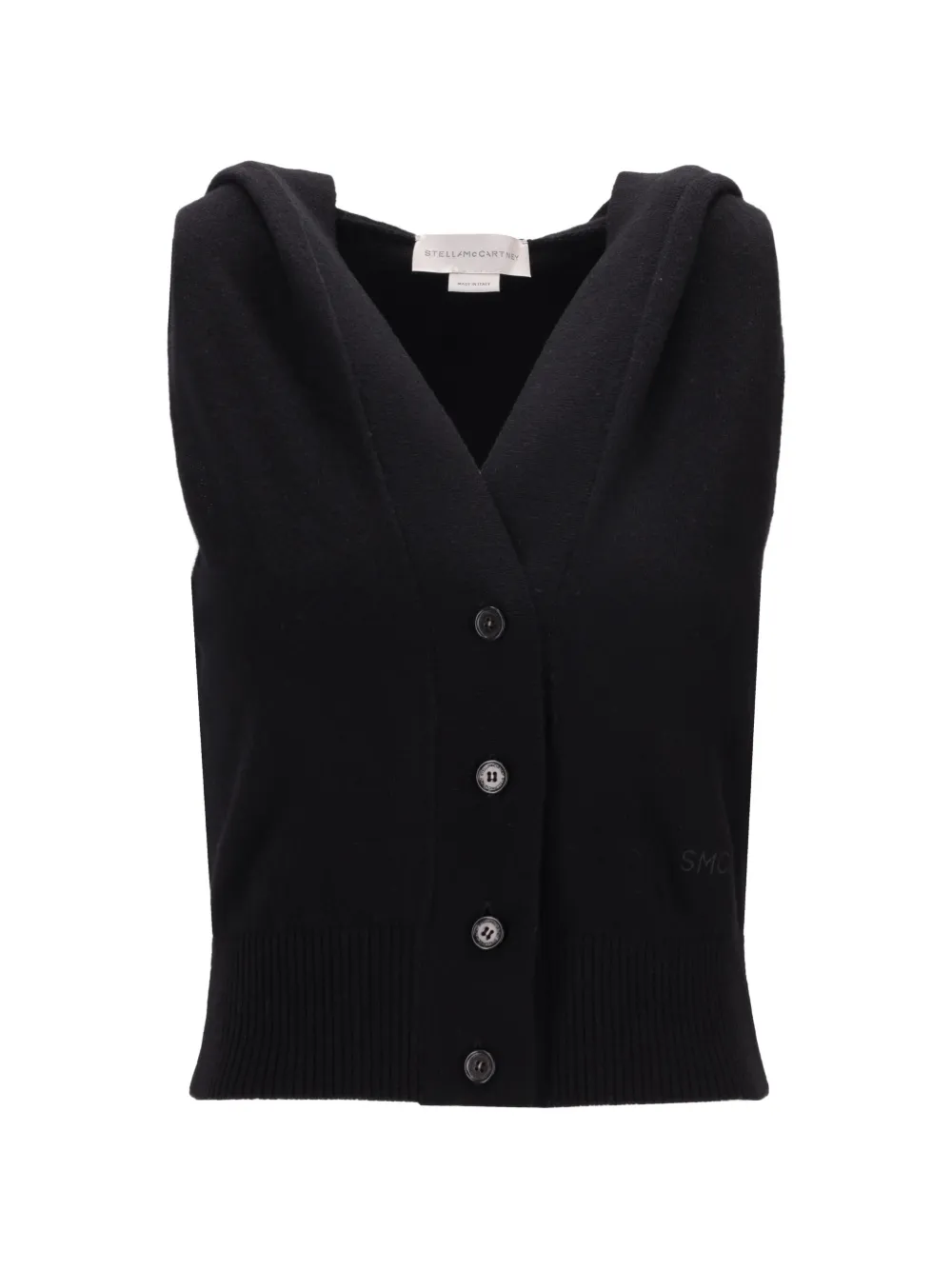 Stella McCartney hooded button vest - Nero