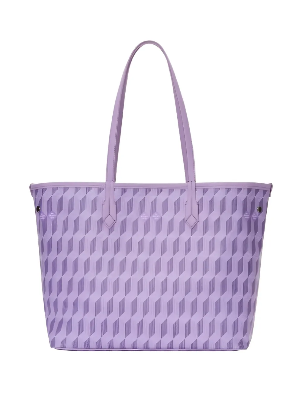 Au Départ large No.47 reversible tote bag - Paars