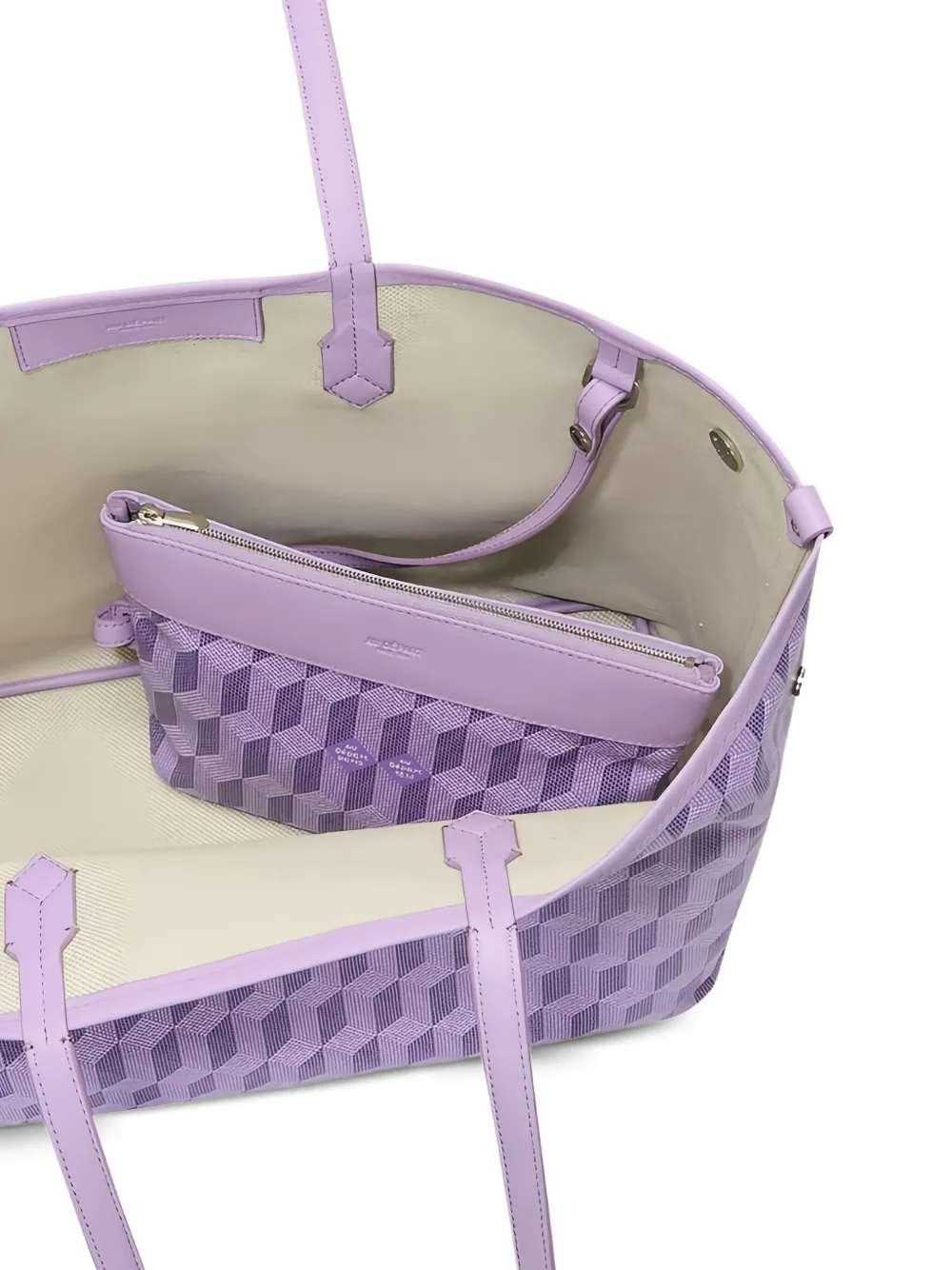 Au Départ Grote No.47 omkeerbare shopper Paars