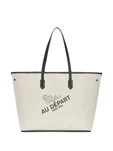 Au Départ No. 55 geometric-print tote bag