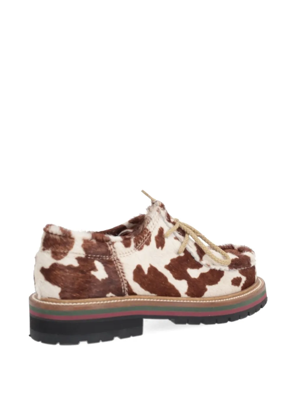 BEKK Derby veterschoenen met print Wit