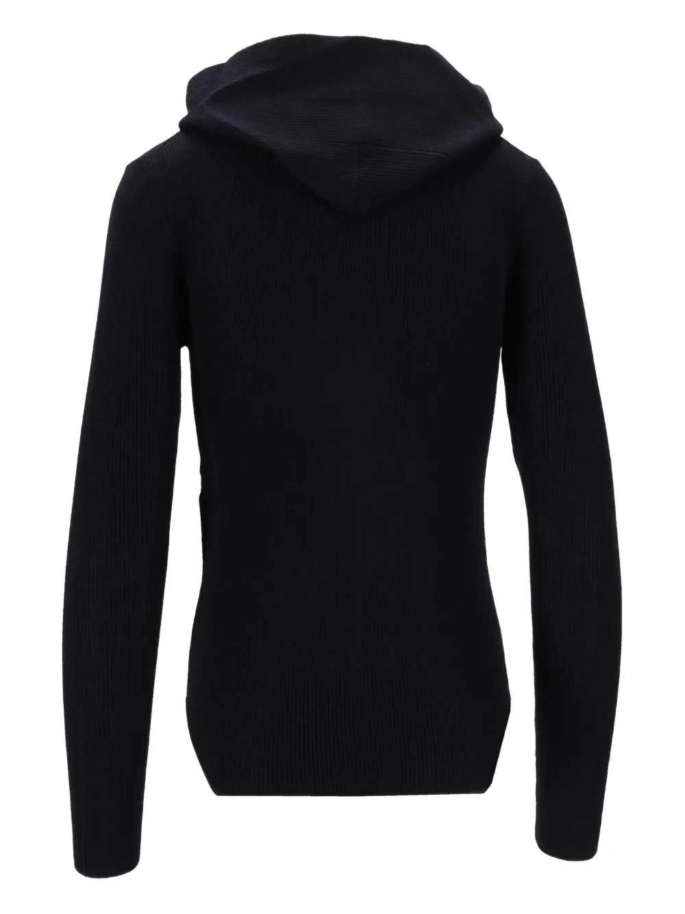 P.a.r.o.s.h Hooded Ribbed Body In Black