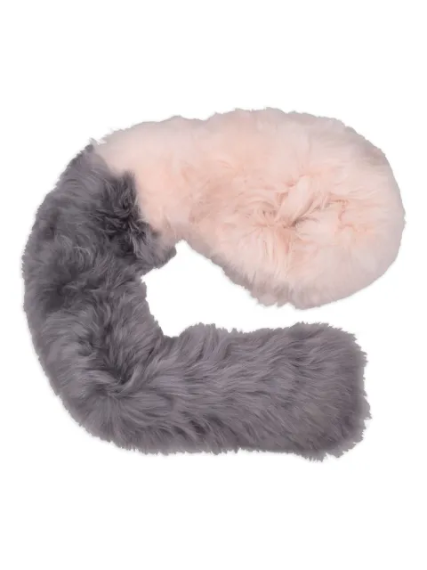 Marni fur colourblock scarf