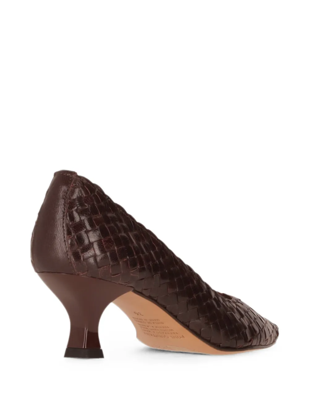 La-Rose Carol geweven pumps Bruin