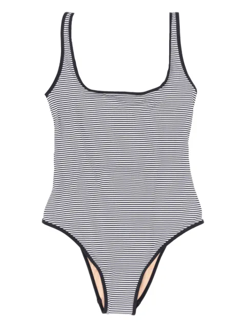 LIDO striped square-neckline one piece