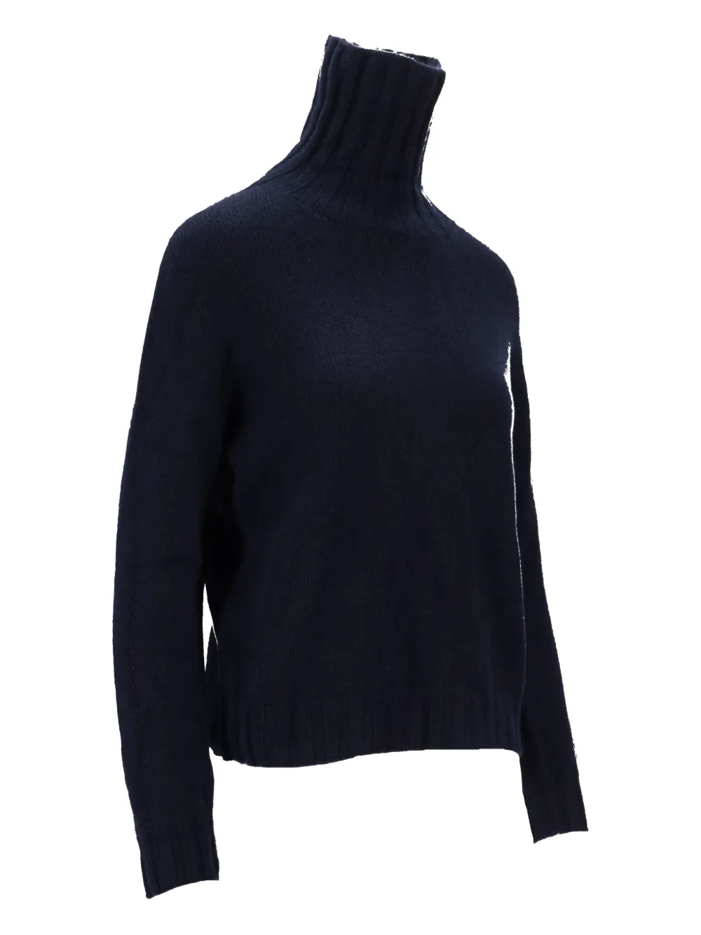 La Rose Roll-neck Sweater In Blue