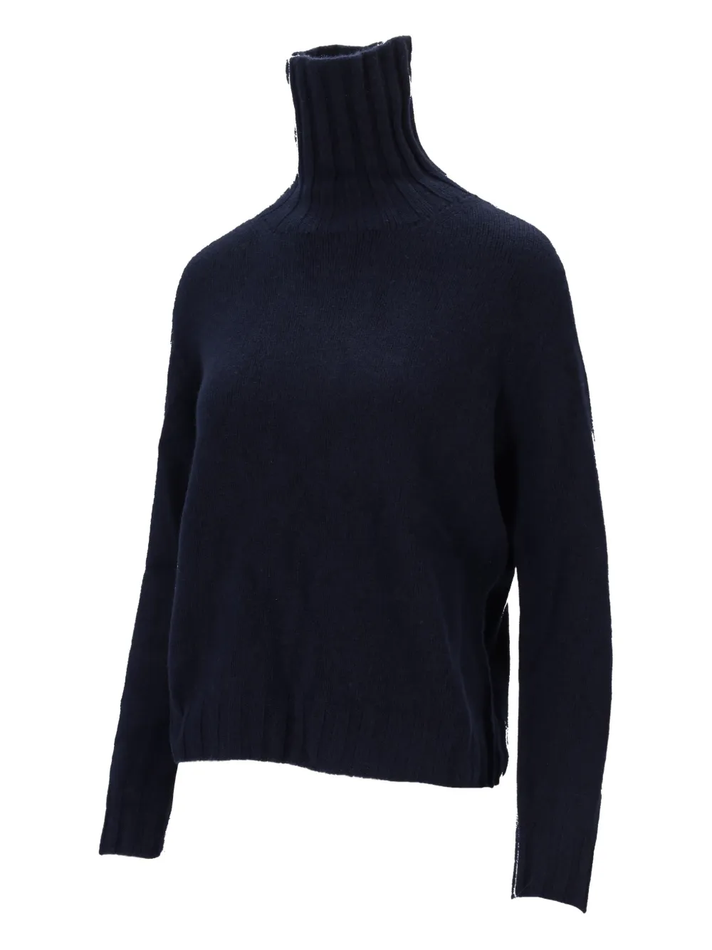 La Rose Roll-neck Sweater In Blue