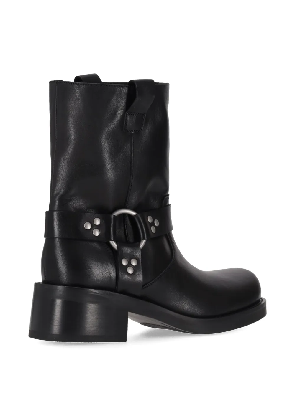 P.A.R.O.S.H. harness studded leather boots Zwart