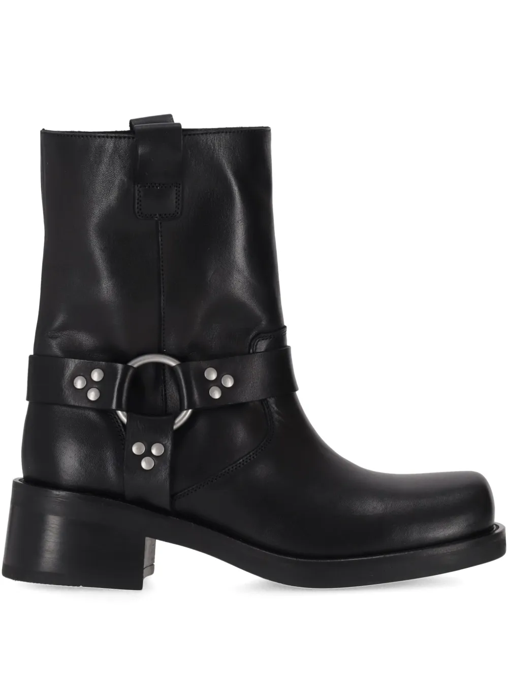 P.A.R.O.S.H. harness studded leather boots Zwart