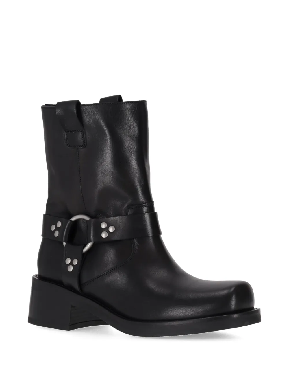 P.A.R.O.S.H. harness studded leather boots Zwart