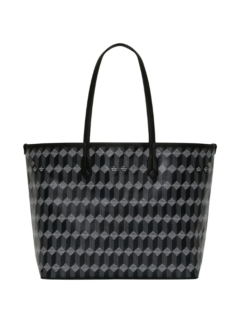 Au Départ geometric-print tote bag - Zwart
