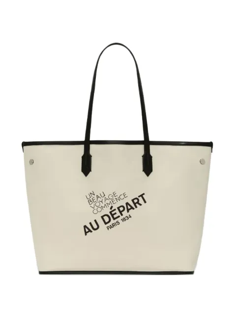 Au Départ geometric-print tote bag 