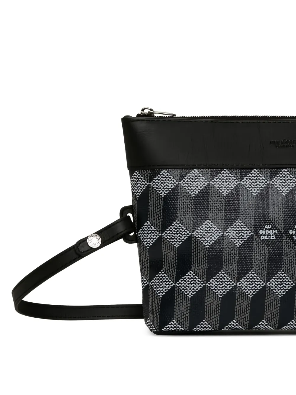 Au Départ Shopper met geometrische print Zwart