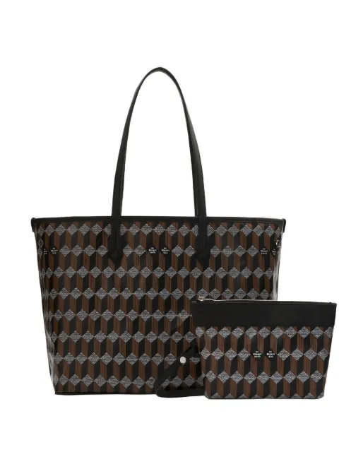 Au Départ No.47 geometric pattern tote bag 