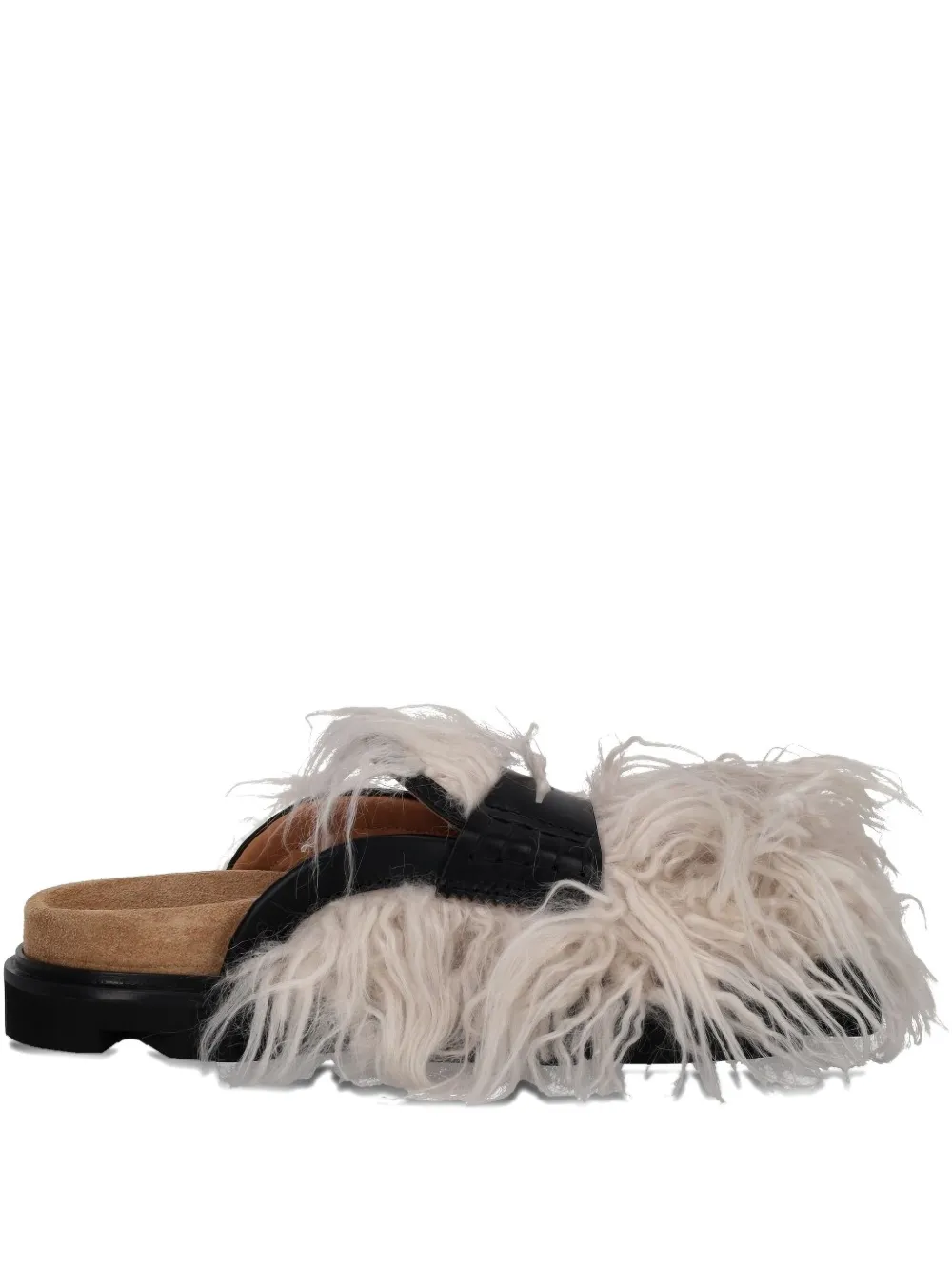 College Furry Slives muiltjes Beige