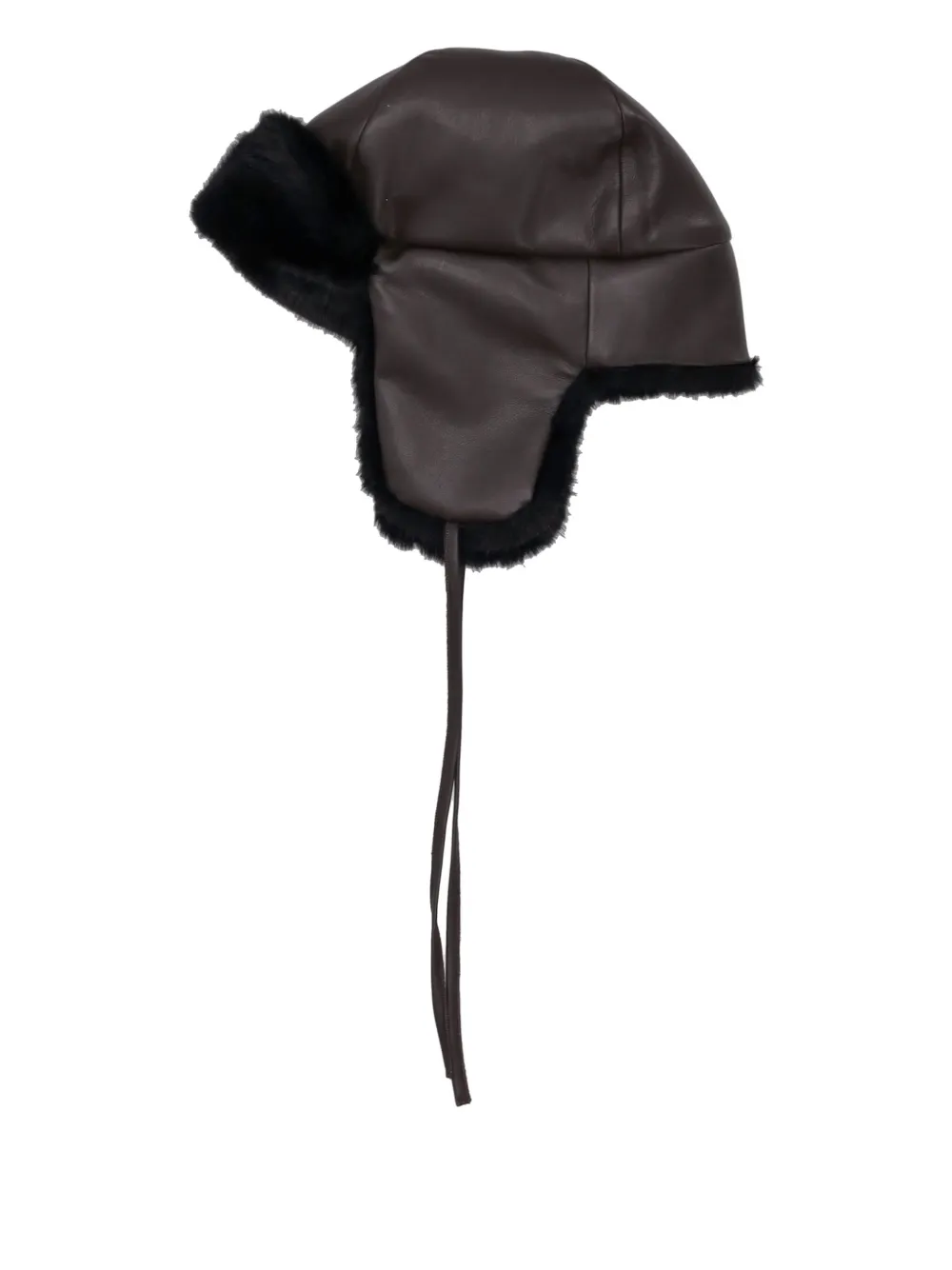 P.a.r.o.s.h Faux-fur Trim Hat In Brown