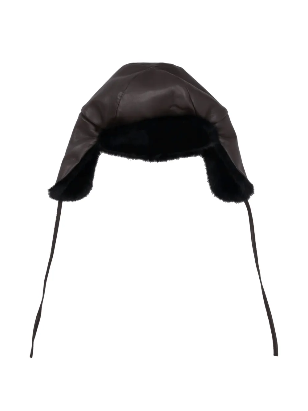 P.a.r.o.s.h Faux-fur Trim Hat In Brown