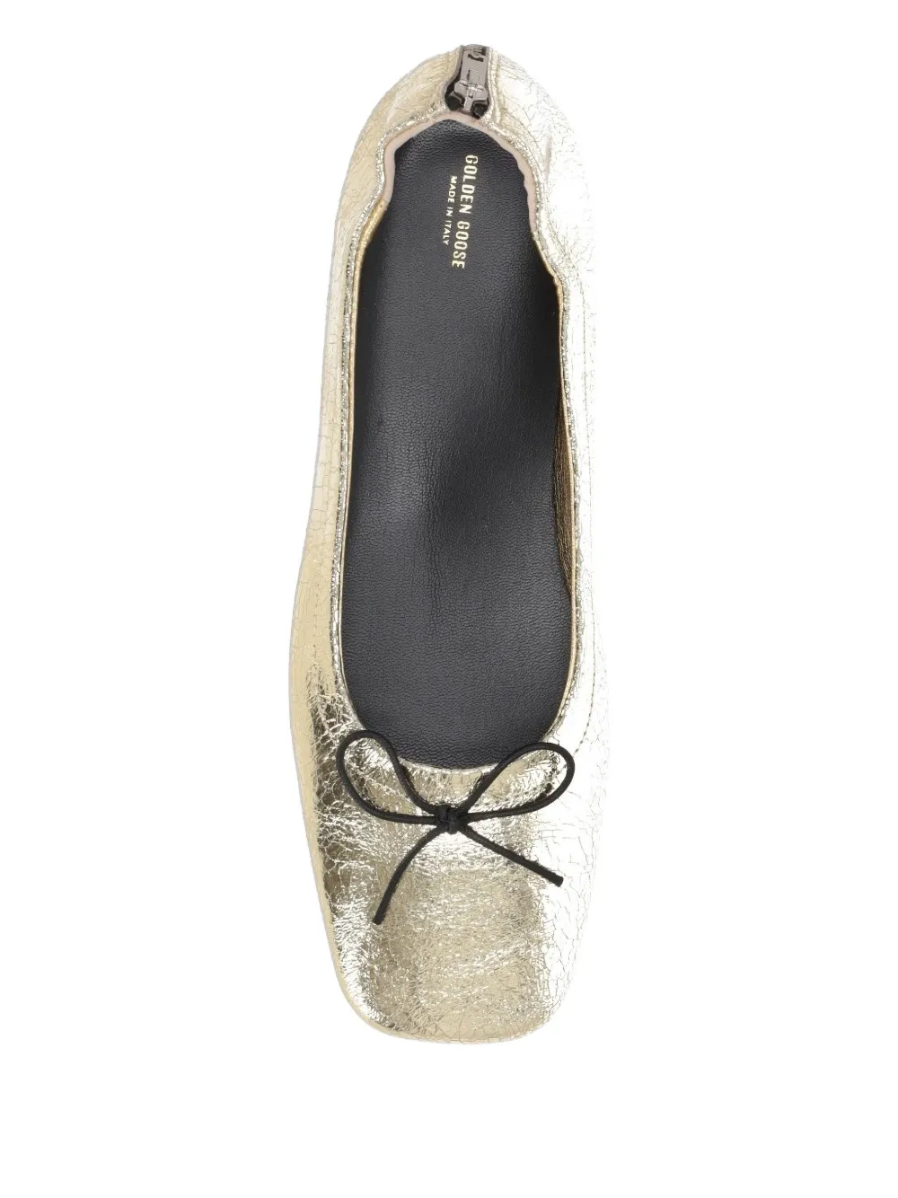 Golden Goose Amy gekreukte ballerina's Goud