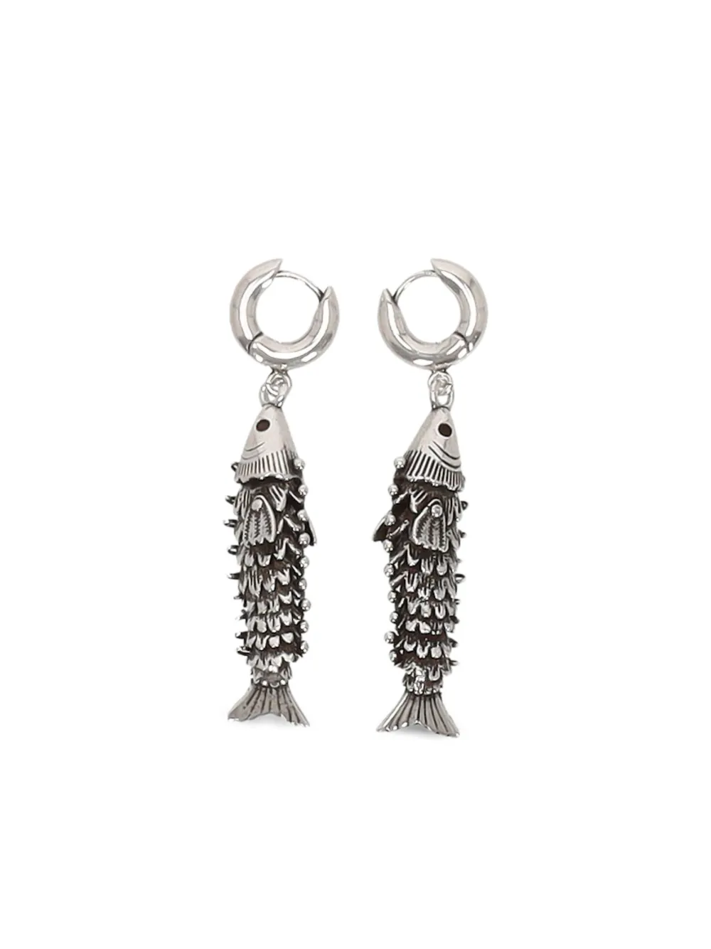 ISABEL MARANT pendant fish earrings - Argento