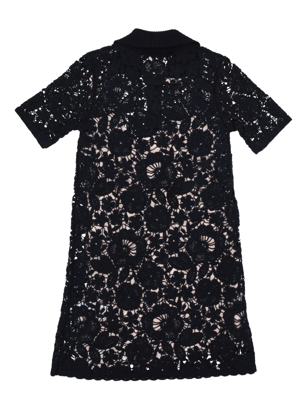 P.A.R.O.S.H. Jurk met geborduurde bloemen - Blauw