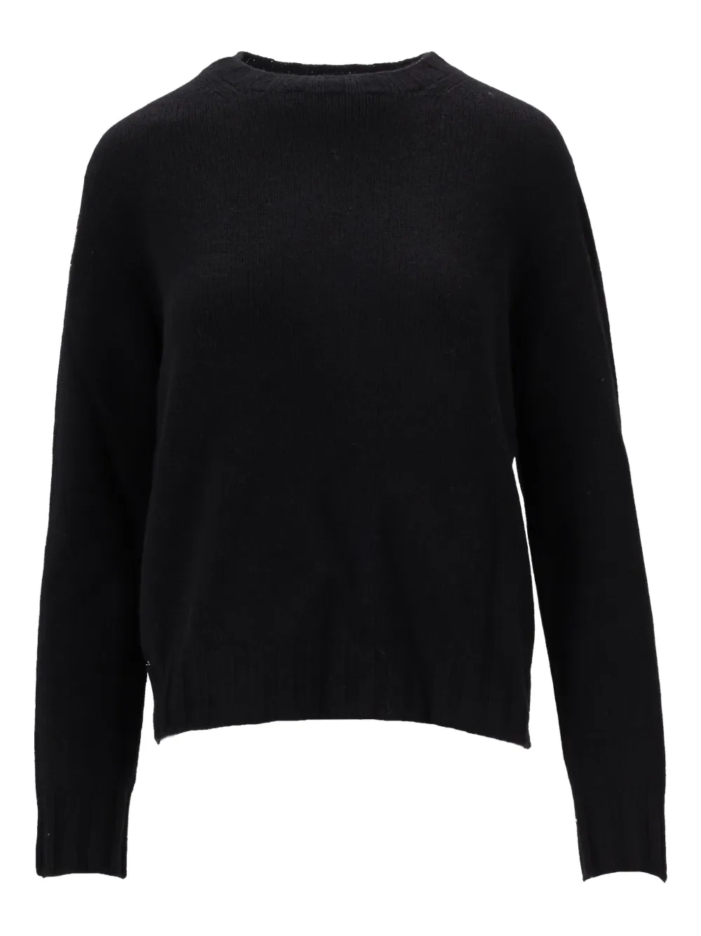 La Rose Crew-neck Sweater In Black