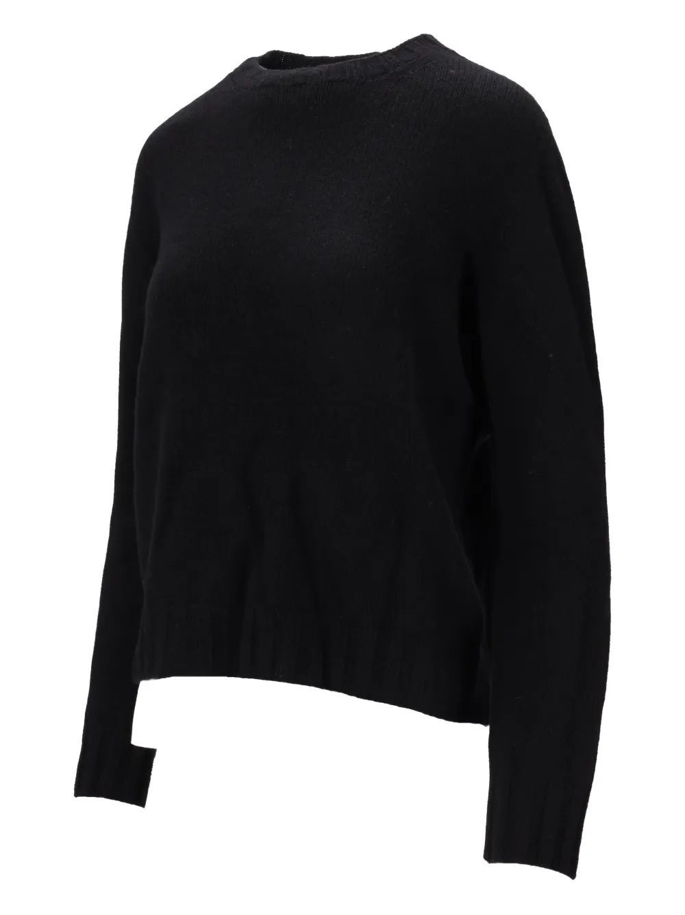 La Rose Crew-neck Sweater In Black