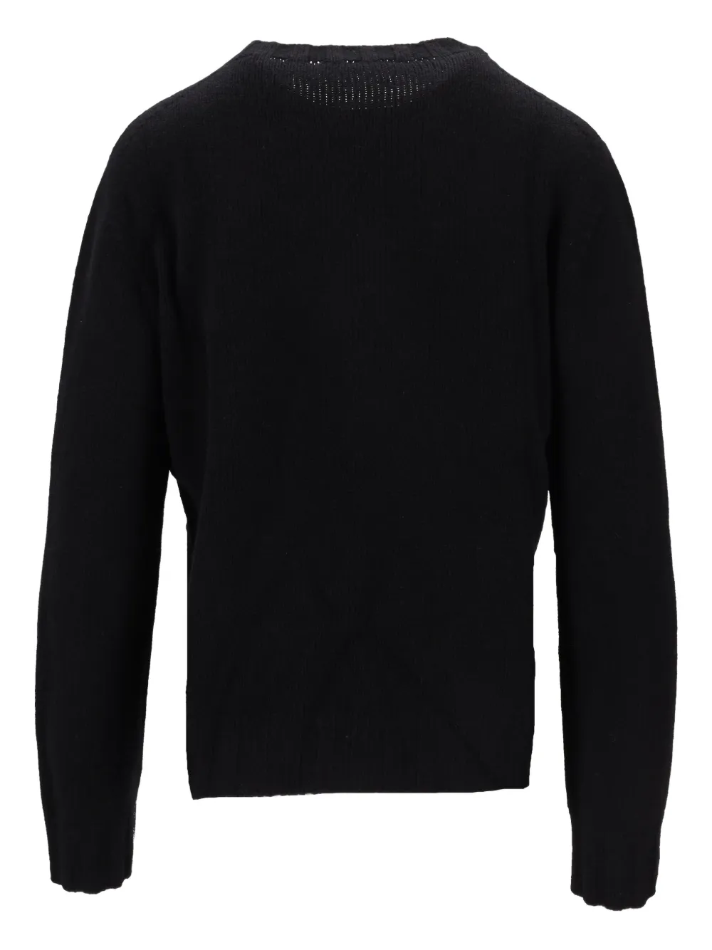 La Rose Crew-neck Sweater In Black
