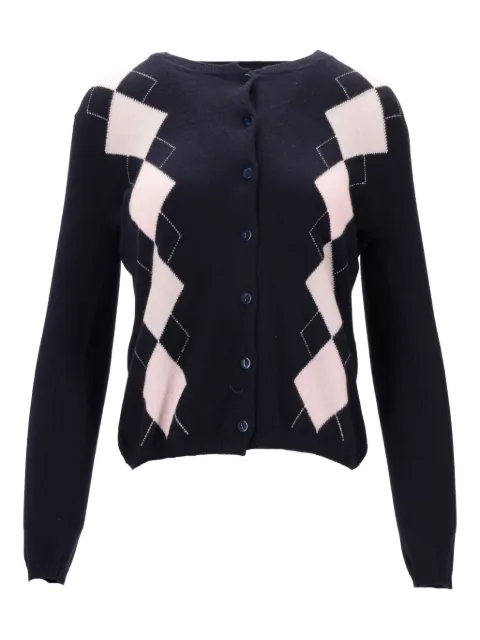 LA ROSE cárdigan con motivo de rombos