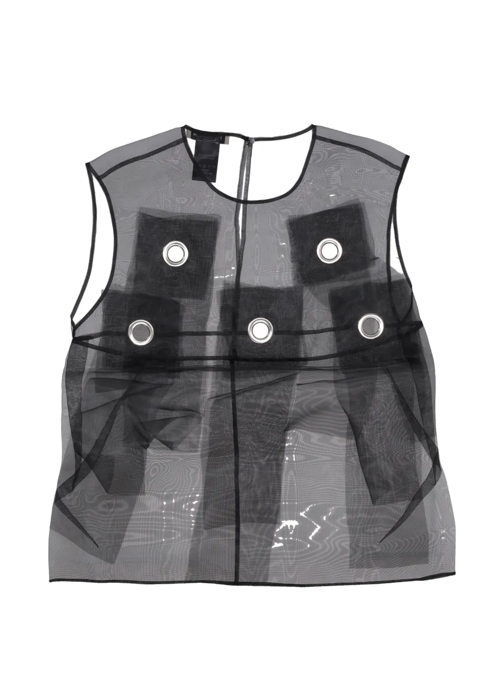 Eyelets Fringes Top
