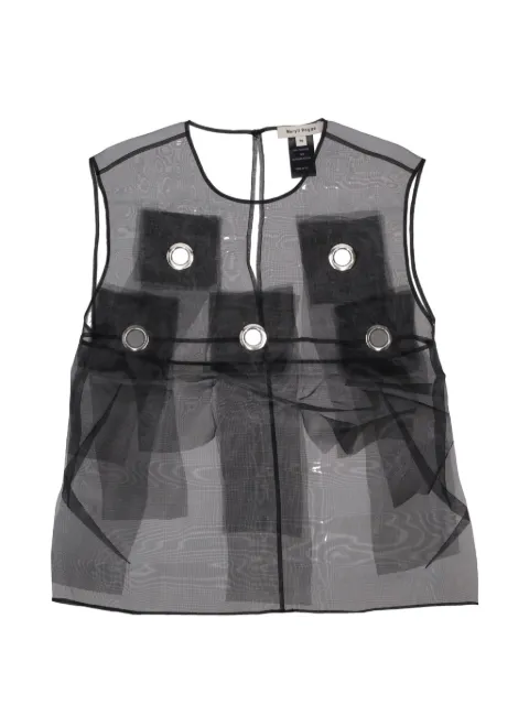 MERYLL ROGGE eyelets fringes top