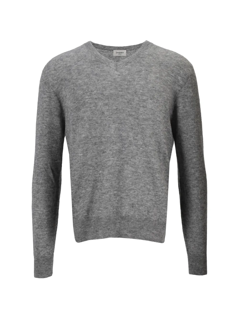 Saint Laurent V-neck knitwear - Grau