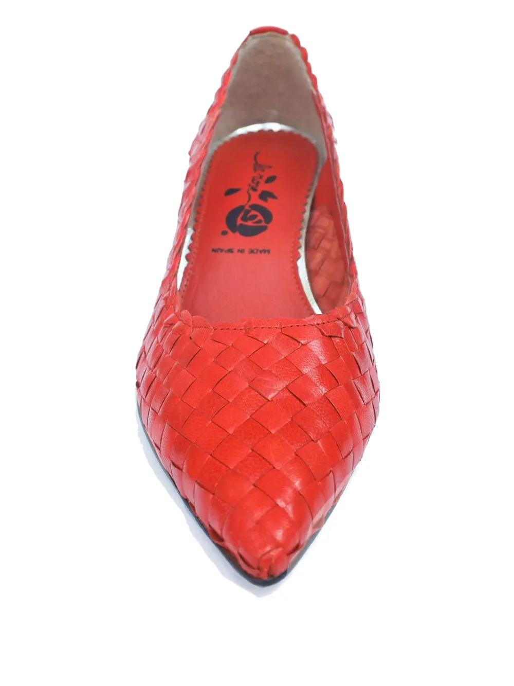 La-Rose Carol geweven pumps Rood