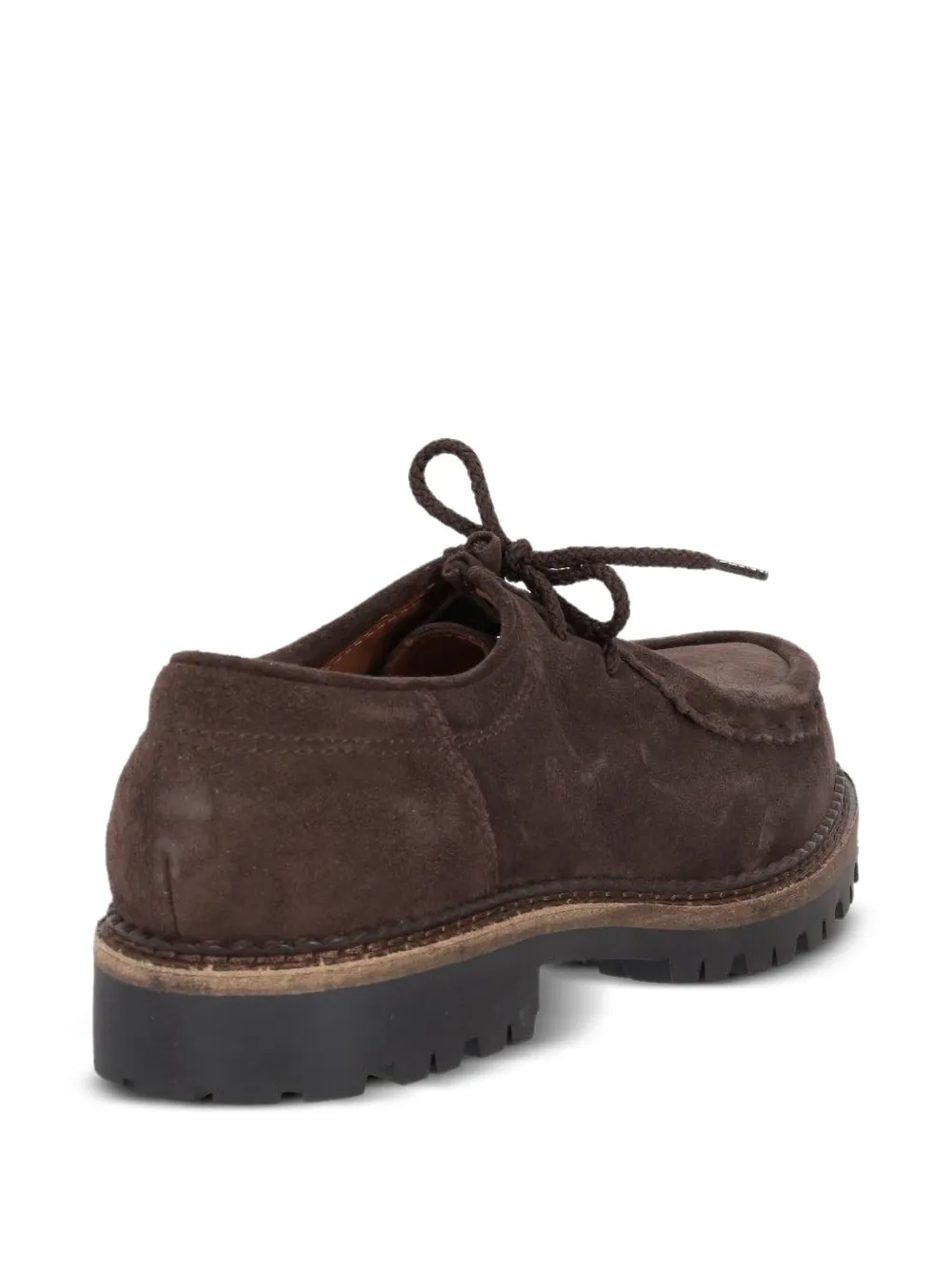 Bekk Fondo Roccia Suede Derby Shoes In Brown