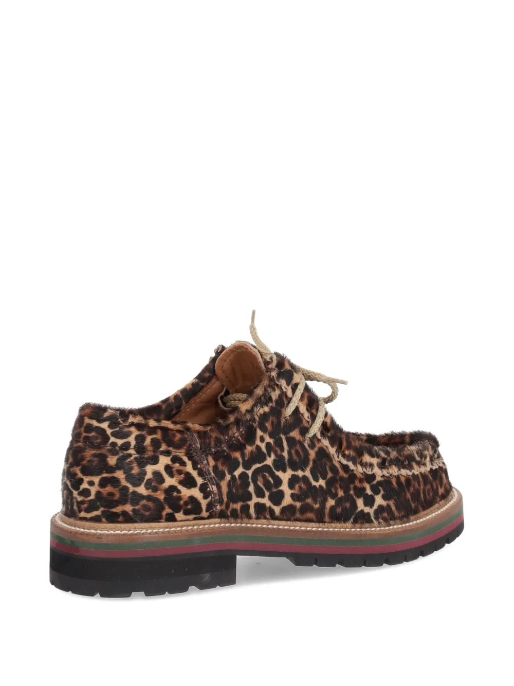 BEKK Fondo derby schoenen met luipaardprint Bruin