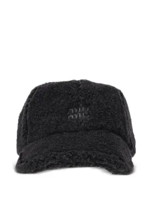 Casquette Baseball En Cuir MUIMUI - Taille M, Noire Avec Nœud - Neuf Avec étiquettes
