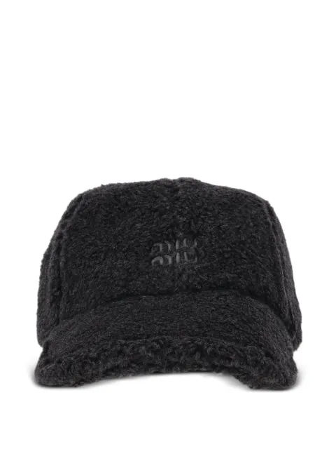 Miu Miu fleece baseball cap