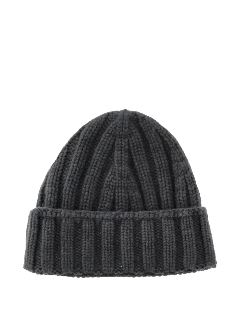 La Rose Ribbed Beanie In Gray