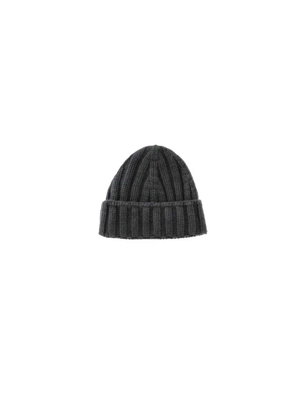 La Rose Ribbed Beanie In Gray