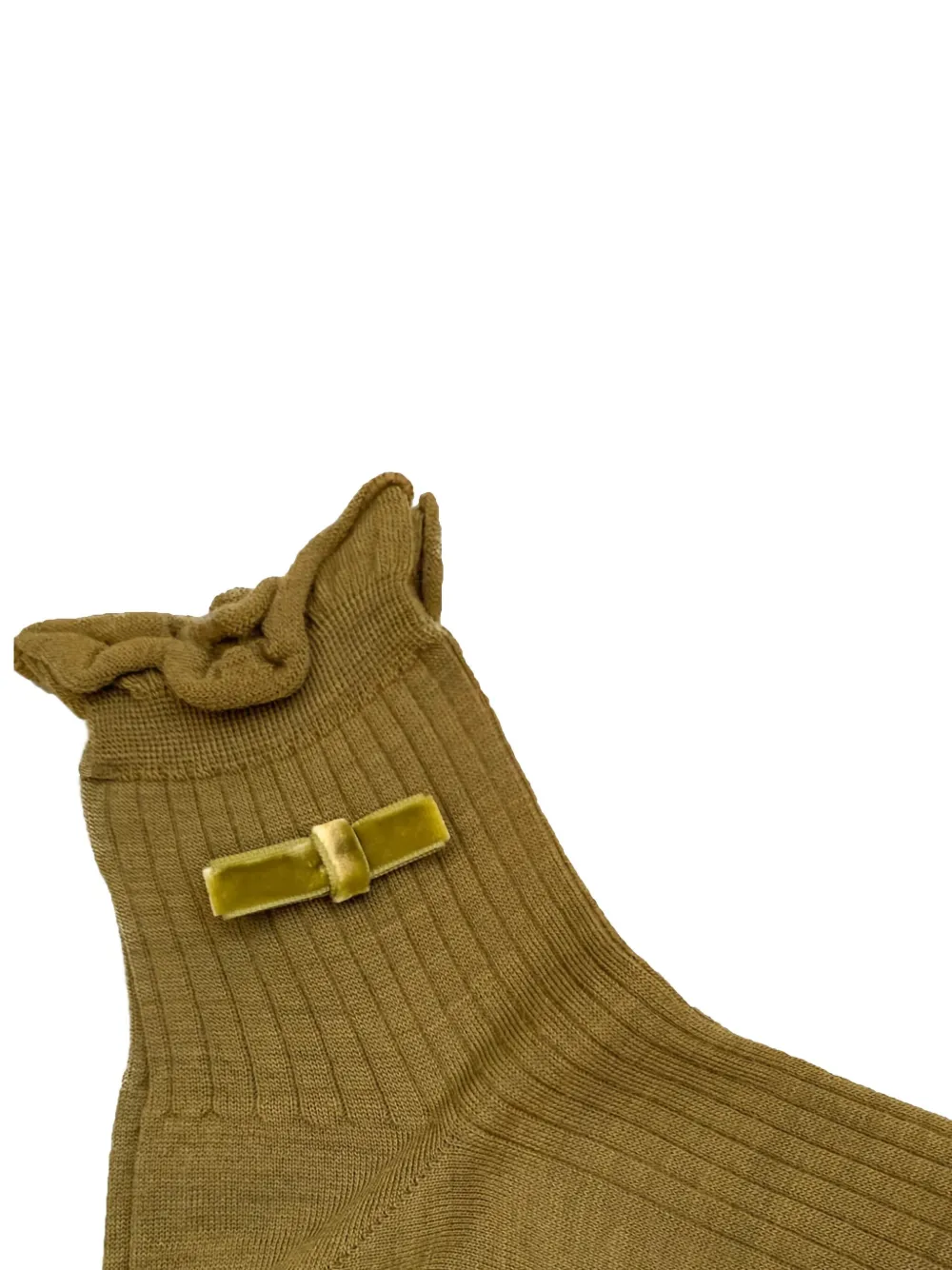  Antipast Ruffled Bow-detail Socks - Green 