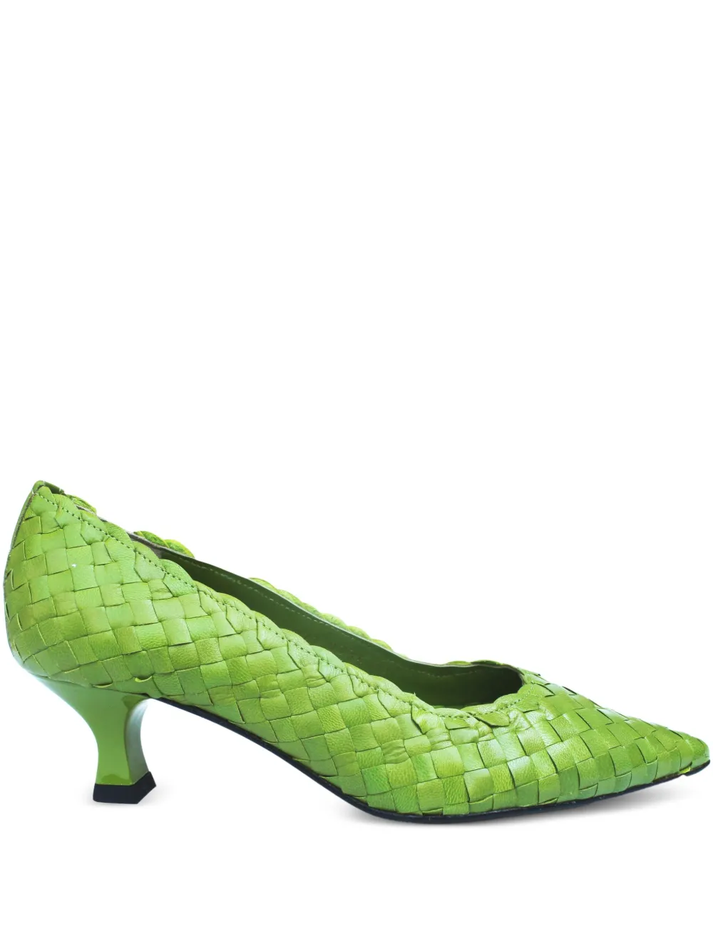 La-Rose Carol geweven pumps Groen
