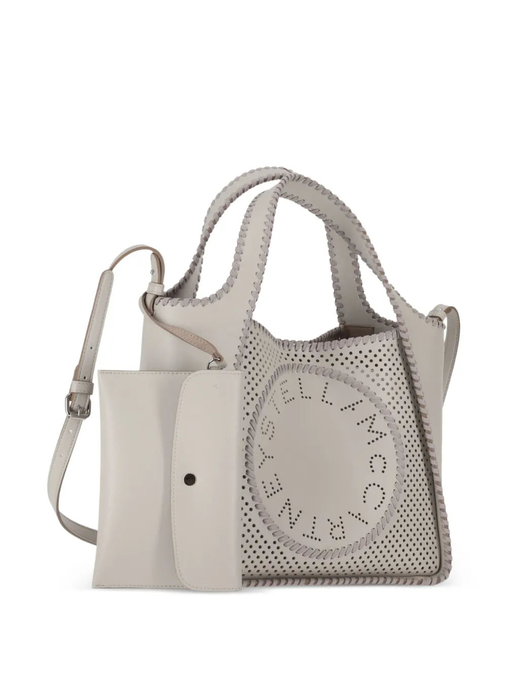 Stella McCartney Geperforeerde shopper Beige
