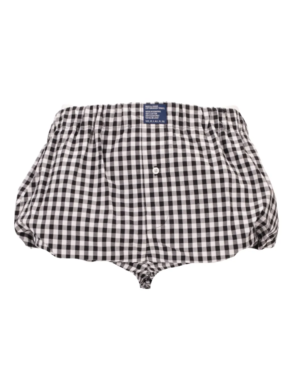 MERYLL ROGGE gingham-pattern bloomer shorts | Black | Image 1