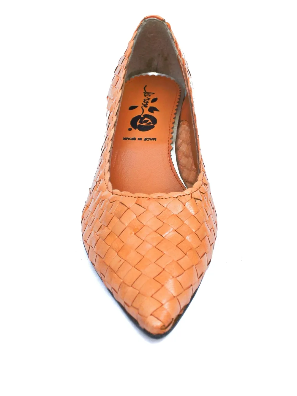 La-Rose Carol geweven pumps Oranje