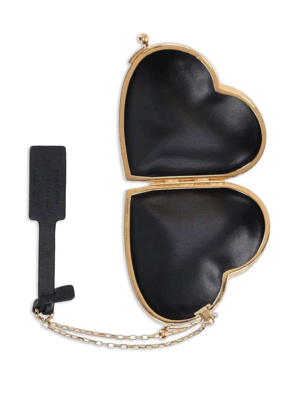 Saint Laurent Heart mini-tas Goud