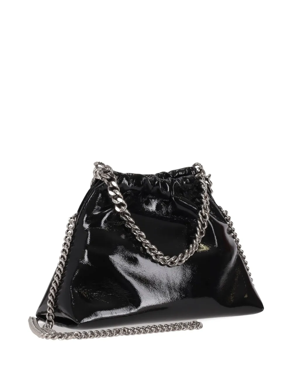 Stella McCartney Falabella kleine schoudertas met trekkoord - Zwart